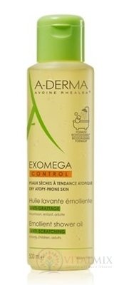 A-DERMA Exomega CONTROL Huila Lavante ÉMOLLIENTE zlváčňujúci sprchový olej 1x500 ml