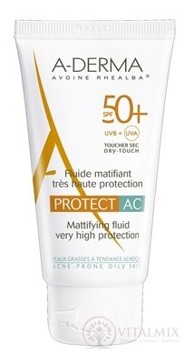 A-DERMA PROTECT AC Fluid MATIFIANT SPF50 + zmatňující fluid 1x40 ml