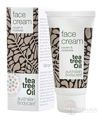 ABC Tea Tree Oil FACE CREAM - Pleťový krém hydratační + Tasmánské koření, (inů. Obal 2018) 1x50 ml