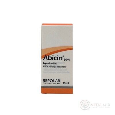 Abicin 30% pryskyřičný lak na nehty 1x10 ml