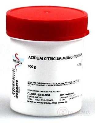 Monohydrát kyseliny citronové - FAGRON v dóze 1x100 g