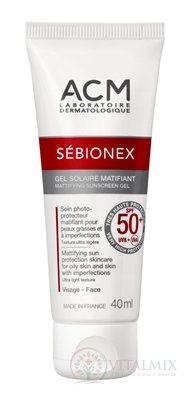 ACM SÉBIONEX Matující krémový gel na opalování na problematickou pleť 1x40 ml