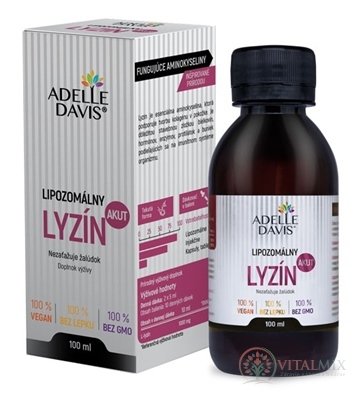 Adelle Davis Lipozomální LYZÍN AKUT 1x100 ml