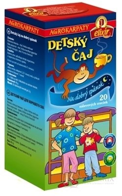 AGROKARPATY DĚTSKÝ ČAJ Na dobrý spánek čistý přírodní produkt, 20x2 g (40 g)