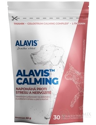 ALAVIS CALMING měkké tablety pro psy a kočky 1x30 ks