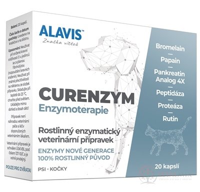 ALAVIS CURENZYM ENZYMOTERAPIE cps pro psy a kočky 1x20 ks
