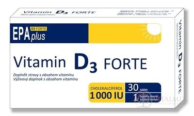 ALFA VITA Vitamin D3 FORTE 1000 IU EPAplus tbl 1x30 ks