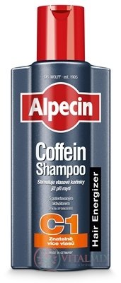 ALPECIN Energizer Coffein Shampoo C1 kofeinový šampon proti vypadávání vlasů 1x375 ml