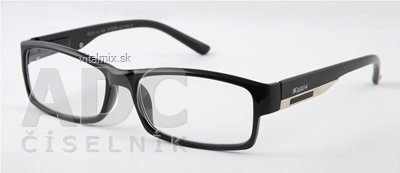 American Way brýle na čtení FLEX černé s kovovým doplňkem +1.00, 1x1 ks