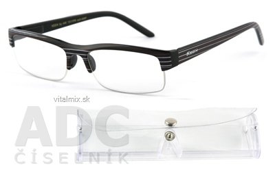 American Way brýle na čtení FLEX černé s pruhy +1.50 + pouzdro 1 ks, 1x1 set
