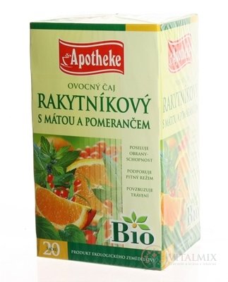 APOTHEKE BIO SELECTION raci. Čaj s mátou A Pomar. 20x1,5 g (30 g)