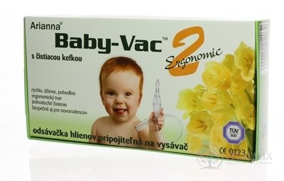 Arianna Baby-Vac 2 - odsávačka hlenů na vysavač s čistícím kartáčkem 1x1 ks