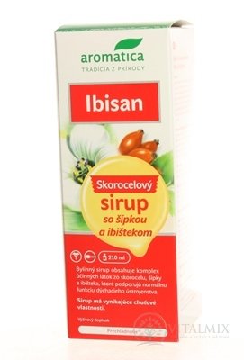 aromatica IBISAN Skorocel.sirup se šipkou a proskurník. 1x210 ml