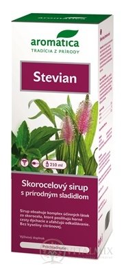 aromatica STEVIAN Jitrocelový sirup se sladidlem 1x210 ml