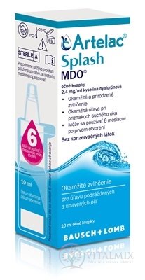 Artelac Splash MDO oční kapky s kyselinou hyaluronovou 1x10 ml