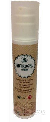 BigBio ARTROGEL menthol masážní bylinný gel, dávkovač 1x200 ml