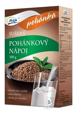 asp Pohankový NÁPOJ sušený, s inulinem, 1x300 g