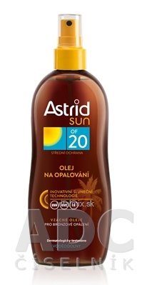 Astrid sun Olej na opalování OF 20 sprej 1x200 ml