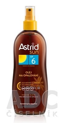 Astrid sun Olej na opalování OF 6 sprej 1x200 ml