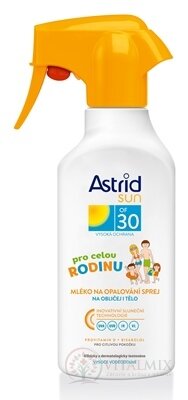 Astrid sun Rodinné mléko na opalování OF 30 ve spreji 1x300 ml