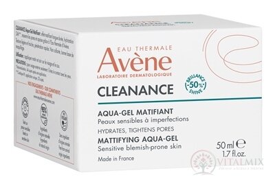 AVENE CLEANANCE Matující AQUA-GEL citlivá pleť se sklonem k nedokonalostem 1x50 ml