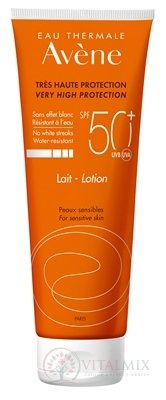 AVENE LAIT SPF50+ (inov. 2019) mléko, velmi vysoká ochrana citlivé kůže 1x250 ml