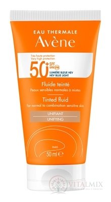 AVENE Tónovací FLUID SPF50+ UNIFYING normální citlivá pleť 1x50 ml