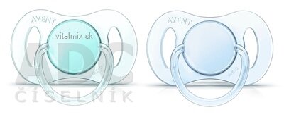 AVENT DUDLÍK 0-2M Mini / chlapec na utišování, silikon, 1x2 ks