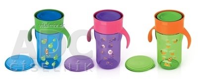 AVENT HRNEK první dospělácký 340 ml (0% BPA) modrý / zelený / fialový, 1x1 ks