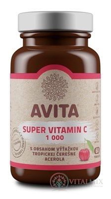 AVITA SUPER VITAMIN C 1000 mg cps (s výtažkem aceroly) 1x60 ks