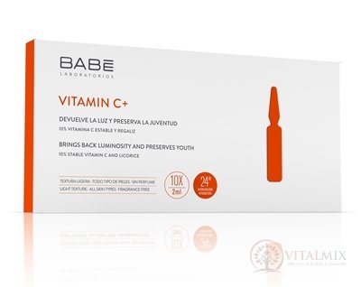 BABÉ VITAMIN C+ ROZTOK V AMPULKÁCH 10x2 ml