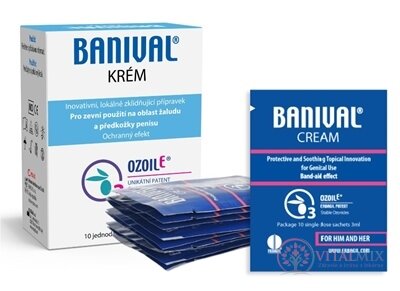 BANIVAL krém (na balanopostitida, OzoilE) kapsy 10x3 ml (30 ml)