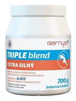 BARNY&#39;S TRIPLE blend EXTRA SILNÝ s aroma a se sladidlem, prášek 1x700 g