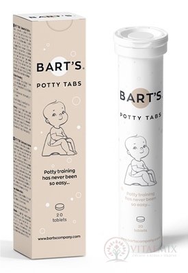 BART&#39;S Potty TABS - tablety do nočníku 1x20 ks