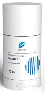 Bebutter BIO bambucké máslo Natural tělový balzám, citlivá pokožka 1x75 ml