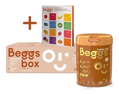Beggs 4 box batolecí mléko, výživa malých dětí (od ukonč. 24. měsíce) + pexeso, 3x800 g (2,4 kg)