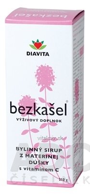 BEZKAŠEL BYLINNÝ SIRUP Z mateřídoušky s vitaminem C (inov.zloženie) 1x250 g