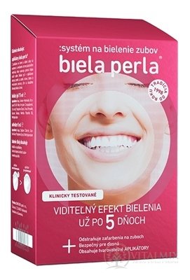 Bílá perla Systém na bělení zubů (aplikátory, aktivátor 8ml, bělící gel 75 ml) 1x1 set