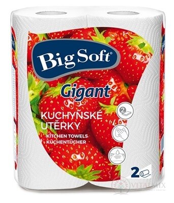 Big Soft Gigant Papírové kuchyňské utěrky kotouče 1x2 ks