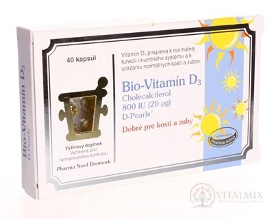 BIO-VITAMIN D3 cps (cholecalciferol 800 IU) 1x40 ks