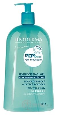 BIODERMA ABCDerm Moussant jemný čistící gel 1x1 l