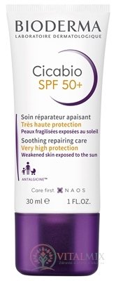 BIODERMA Cicabio KRÉM SPF 50+ uklidňující, reparační 1x30 ml