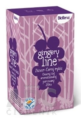 Biogena Ginger line Zázvor &amp; Černý rybíz čaj 20x2 g (40 g)