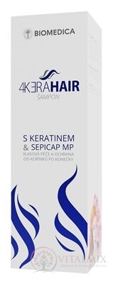 BIOMEDICA 4KƎRAHAIR Šampon s keratinem &amp; Sepicap MP 1x210 ml