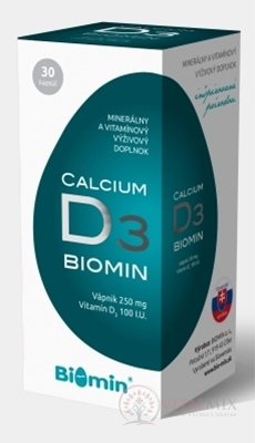 BIOMIN CALCIUM S VITAMINEM D3 cps 1x30 ks