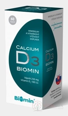 BIOMIN CALCIUM S VITAMINEM D3 cps 1x60 ks