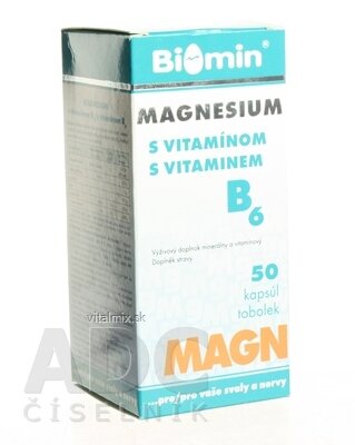 BIOMIN MAGNESIUM S VIT B6 cps 1x50 ks
