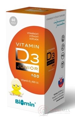 Biomin VITAMIN D3 JUNIOR 400 IU cps 1x60 ks