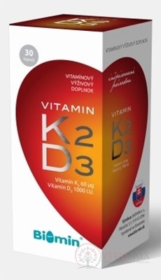 BIOMIN VITAMIN K2 + D3 PROTECT cps 1x30 ks