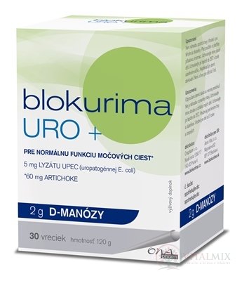 Blokurima URO + 2g D-manosy kapsy 1x30 ks